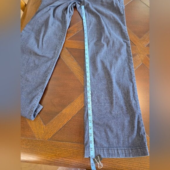Ann Taylor Loft Size 8 Modern Trouser Wide-Leg Medium Wash Denim Pants - Picture 10 of 10